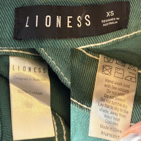 Lioness Miami Vice Pants in Forest Green size XS - Picture 4 of 4